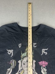 RCVA Men’s T-Shirt Large Black Artist Network Program Ganesha Hindu Elephant God