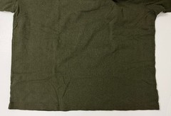 Vintage Ribbed V-Neck Shirt Men XL Minimal Olive Rayon Cotton Long Sleeve Murano