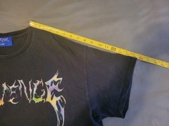 Revenge Gallery Metallic Logo T-Shirt Black XL Goth Punk Cotton Streetwear Men
