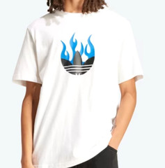 NEW MEN’S ADIDAS ORIGINALS TREFOIL FIRE LOGO TEE SHIRT ~SIZE XL #IS2944
