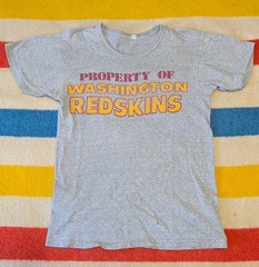 VTG 60s USA Made Property Of Washington Redskins Football Tri-Blend T-Shirt M