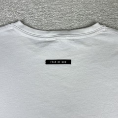 Fear Of God Shirt Mens Large White Sixth Collection FG Reflective Logo Made USA