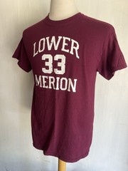 KOBE BRYANT #33 Official Lower Merion High School Pennsylvania T-Shirt Sz Medium