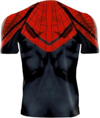 Men’s T-shirts Spider Superhero Compression Tights Short Sleeve Tops Tee Gym