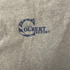 Colbert Report Vintage Grey Lincoln T-Shirt Size Large from Audience Taping