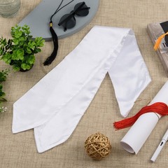 MoDooris 6 Pieces 70 Inch Graduation Stoles White 2026 Unisex Adult Graduatio…
