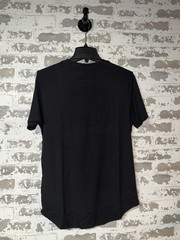 NWT! Lot of 2 JMIERR Short Sleeve Ribbed Button Neck Tee Shirts – Blue/Black S