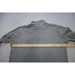 Lucky Brand Henley Shirt Mens Large Gray Excellent Mock Neck Button Pocket