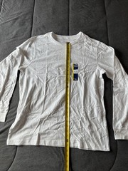 Men’s George Cotton Comfort Long Sleeve Tee, Size Large