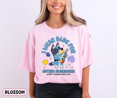 Autism Awareness Comfort Colors Shirt I Wear Blue Autism Neurodiversity