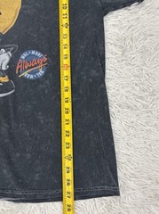 Fifth Sun Walmart Smiley Face Always Graphic T-Shirt Black Mineral Wash Large