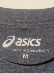 ASICS Men’s Sound Mind Sound Body Athletic T-Shirt Heather Grey Training Gym Tee