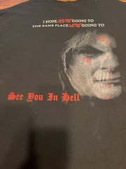 Steve Grimmett’s Grim Reaper XL See You In Hell Tour Shirt Double Sided