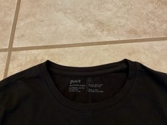 Pact Mens Medium *FITS LIKE SMALL? READ* Black Organic Cotton Elastane T-Shirt