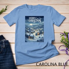 Christmas Church in the Mountains A Peaceful Scene #4 Funny Unisex T-shirt