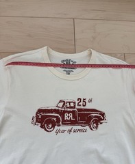 RRL Double RL Ralph Lauren Cream Cotton T shirt Mens size Medium