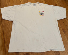 VTG 90s Anna Bananas Original NW Portland Coffee House Alice in Wonderland 2XL