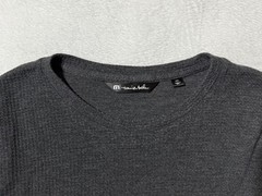 Travis Mathew Cloud Waffle Crew Shirt Sweatshirt Mens 3XL Charcoal Gray Pullover