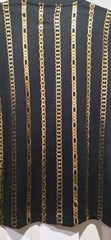Baroque Gold By Drill Clothing Co T-Shirt Mens Sz M Black Gold Chain Design NWT