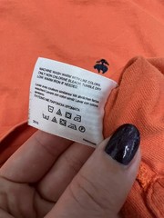 Brooks Brothers 346 Orange Cotton Knit Long Sleeve Crew Neck T-Shirt Men’s M