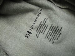 7 Diamonds Henley Shirt Mens Small Gray Core Long Sleeve Performance Tee Jersey