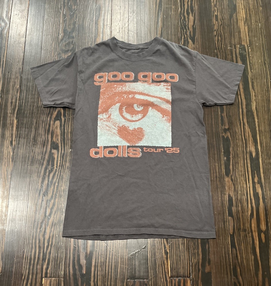 Goo Goo Dolls Tour 2025 T Shirt Men’s Medium Gray Cotton