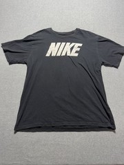 Nike Black Tee Mens Size L Short Sleeve With Water Nike Logo