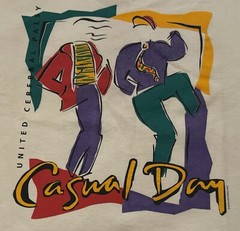 Vintage 90s United Cerebral Palsy “Casual Day” L T-Shirt Single Stitch All Sport
