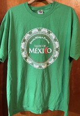 Taste of Mexico Tee ¡Delicioso! Green Fruit of the Loom XL Fiesta Food