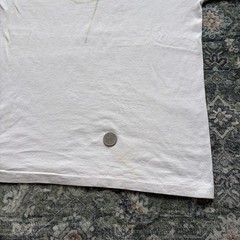 Vtg 80s Corpus Christi Cougar Ringer T Shirt Paper Thin White Red Mens Medium
