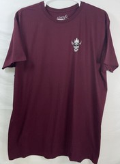 NWT Men Brad Paisley Moon Shine Spirit Skull Cross Guitars T-shirt Burgundy XXL