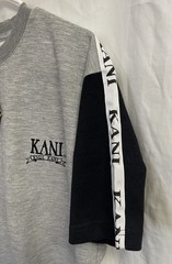 Nwt KARL KANI SPORTS Men’s EMBROIDERED LOGO Crewneck S/S T SHIRT sz MEDIUM Y2K