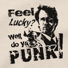 DIRTY HARRY T Shirt Feel Lucky Punk Clint Eastwood Western DVD Blu Ray Box Set