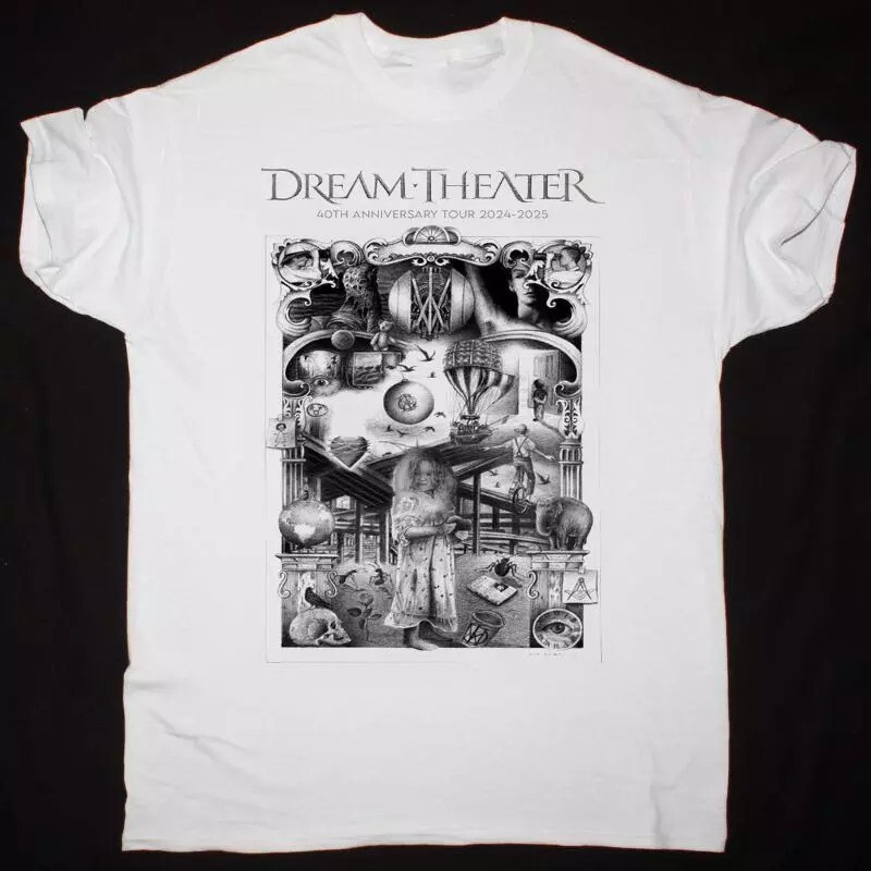 Dream Theater 40Th Anniversary Tour 2024-2025 T-Shirt Unisex Tee S -3XL