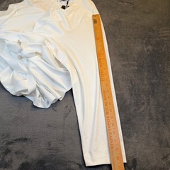 Murano Liquid Luxury Mock Neck Shirt Mens 4XB White Big and Tall Cotton