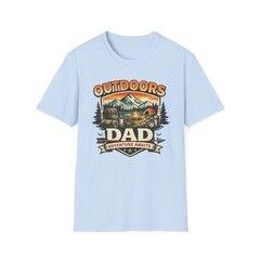 Outdoors Dad Camping Lake Gildan Tee Nature Fishing Hiking
