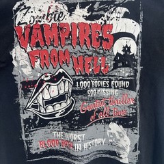 VINTAGE AAA Zombie Vampires from Hell Horror Promo Shirt Sz 2XL