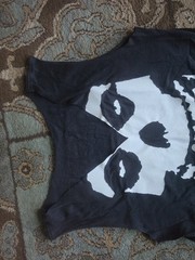 VTG Y2K DIY Misfits Cutt Off Shirt: Crust Punk Metal MOTO Thrashed Goth
