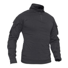 Men’s Firm Active Shirts Camping Atheletic Training T-Shirts 1/4 Zip Ripstop Top