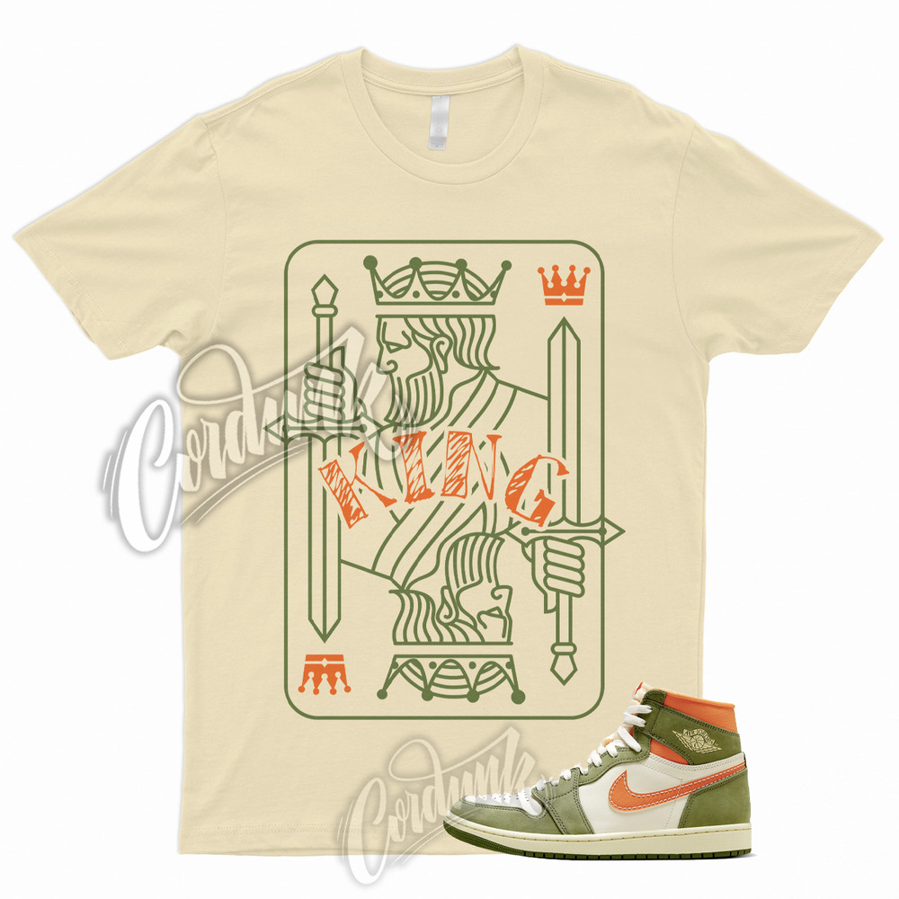 KING T Shirt for 1 High Celadon Sky J Light Olive Bright Mandarin Coconut Milk