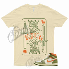 KING T Shirt for 1 High Celadon Sky J Light Olive Bright Mandarin Coconut Milk