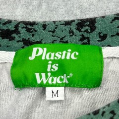 Plastic is Wack Reach Tee Men’s Medium Graphic AOP Eco Clean Earth Crew Shirt