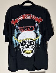 Vintage Rob Zombie Dragula T-Shirt Size L 1998 Winterland 90s metal band white z