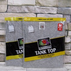Fruit Of The Loom 2 Vtg 1998 Tank Tops Mens M 38-40 Gray 50/50 Golden Blend NIP