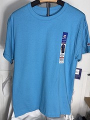 🔥 Champion Men Short Sleeve Cotton Jersey New Crewneck T-shirt Size.M T425
