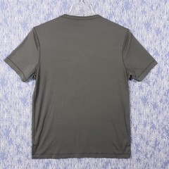 Proof T-Shirt Mens Large Gray Merino Wool Nylon Blend Snap