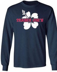 Trader Joe’s Crew Shirt Hibiscus Flower Logo Employee Unisex Medium