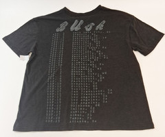 3XLarge Men’s Bush Boxy Band Graphic T-Shirt Distressed Neckline Hem