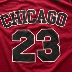 PEP&CO Chicago 23 Basketball Jersey Mens XL Red Black Michael Jordan Bulls