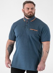 D555 HARVEY Short Sleeve Pique Polo Shirt Teal size 2XL 3XL 4XL 5XL 6XL